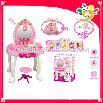 Jouets 2016 ensemble de jeux maquillage ensemble de beauté table de toilette miroir magique